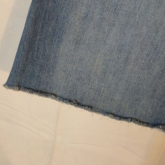 Blue Denim A-Line Mini Skirt - Picture 4 of 6